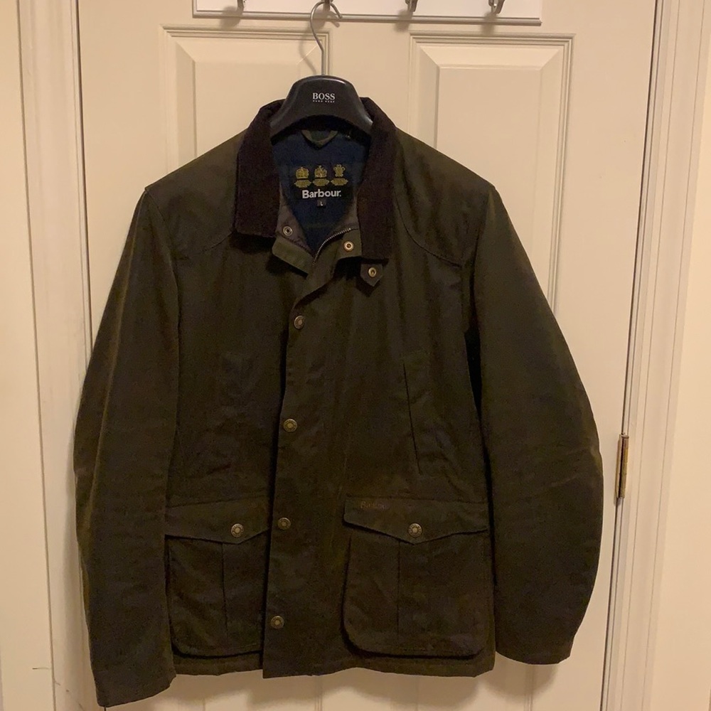 Barbour men’s waxed rain jacket